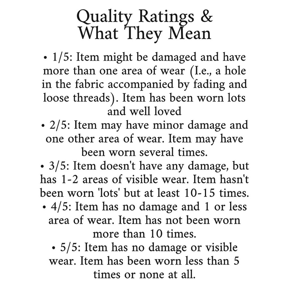 Quality Ratings & What They Mean